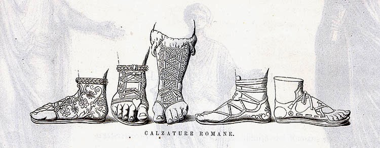 calzature antichi romani