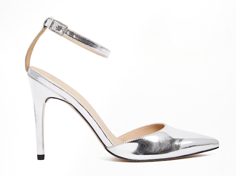 scarpe argento eleganti
