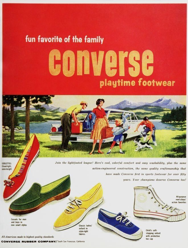 converse pubblicità vintage