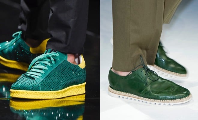 uomo scarpe verdi 2016