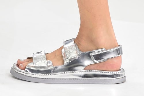 Chanel sandali argento donna estate 2016