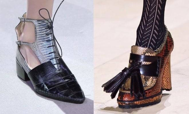 scarpe Burberry Dior inverno 2017