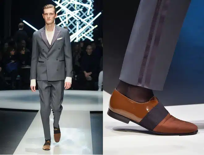 abito-uomo-da-sera-grigio-scarpe-marroni