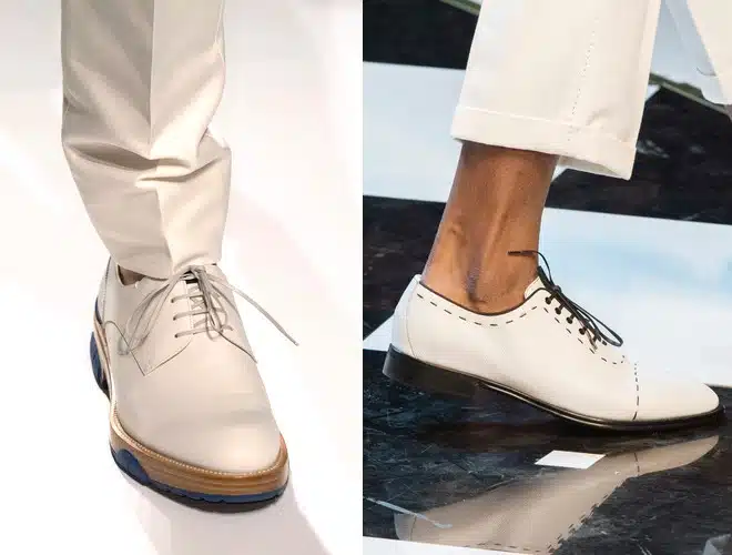 pantaloni bianchi scarpe bianche