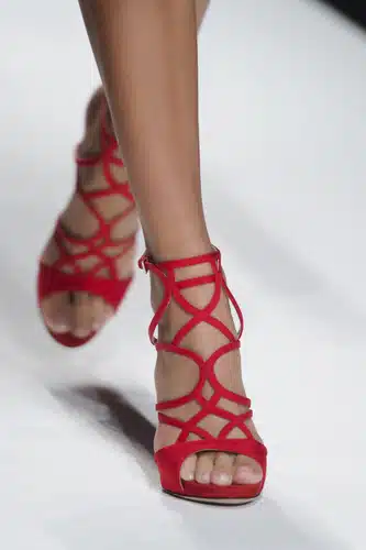 Scervino sandali rossi donna