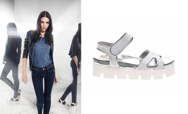 jeans e sandali fornarina