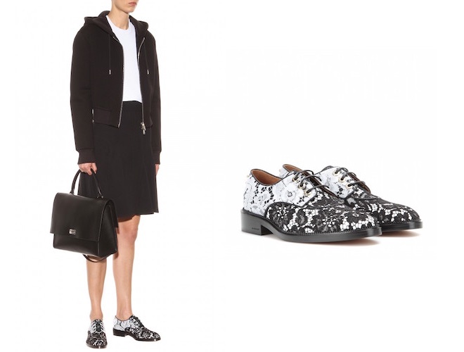 scarpe donna in  pizzo stringate
