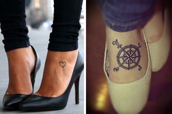 tatuaggio piede donna scarpe