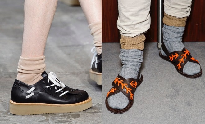 Moda uomo calze sandali scarpe