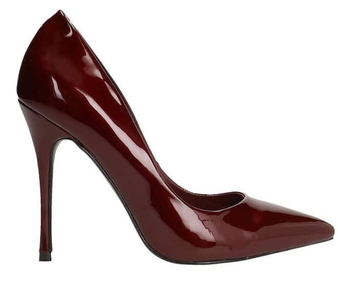 scarpe tacco alto fino a punta bordeaux Primadonna