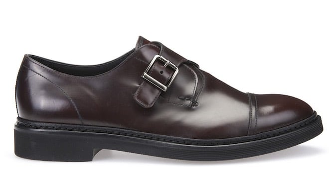 Geox uomo scarpe bordeaux fibbia