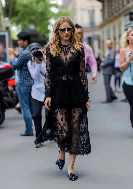 olivia-palermo-parigi-abito-e-balllerine-nere