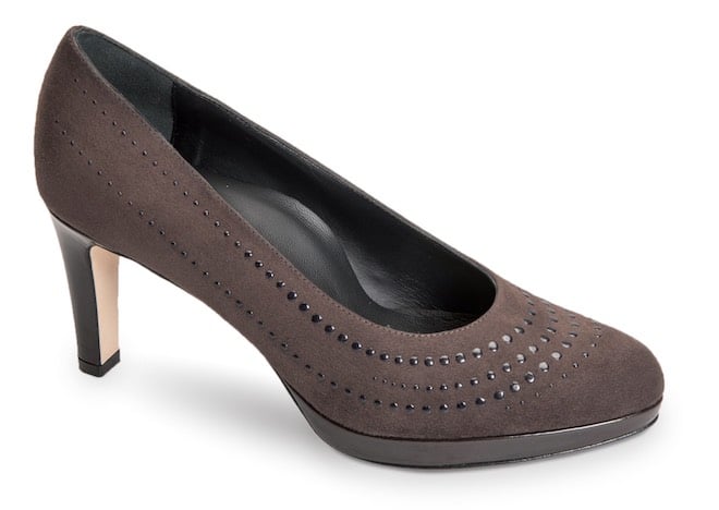 valleverde-donna scarpe tacco camoscio