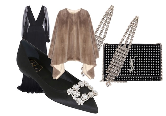 abito-lungo-da-sera-scarpe-nere-vivier