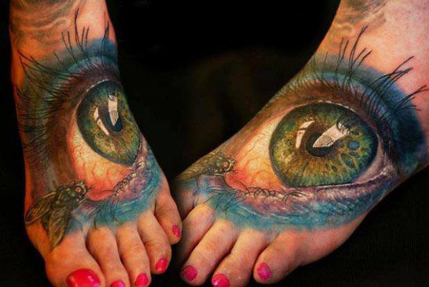 3d-colored-eye-tattoos-on-girl-feet