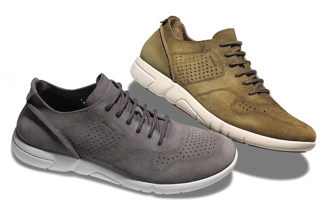 geox-brattley scarpe sportive in camoscio