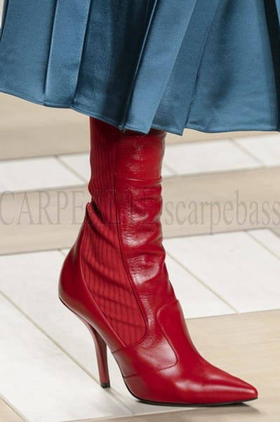 Fendi stivali donna rossi inverno 2018