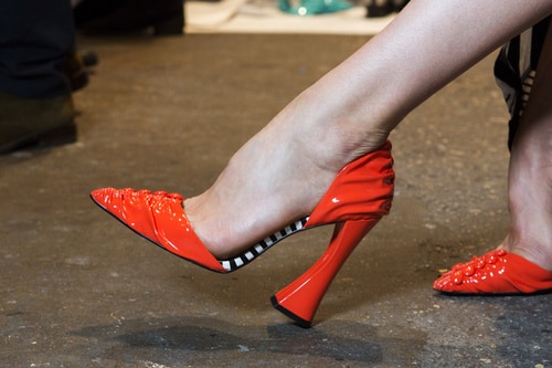 Siriano scarpe rosse donna 2017