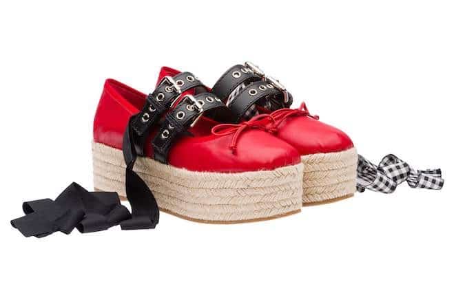 ballerine zeppa Miu Miu 2017