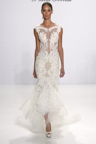 Abito da sposa in pizzo mezza sirena 2018