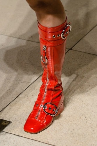 Miu Miu stivale tacco basso inverno 2018