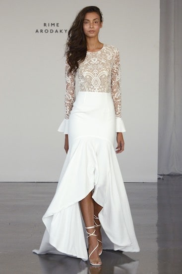 Rime Arodaky abito sposa mezza sirena inverno 2018