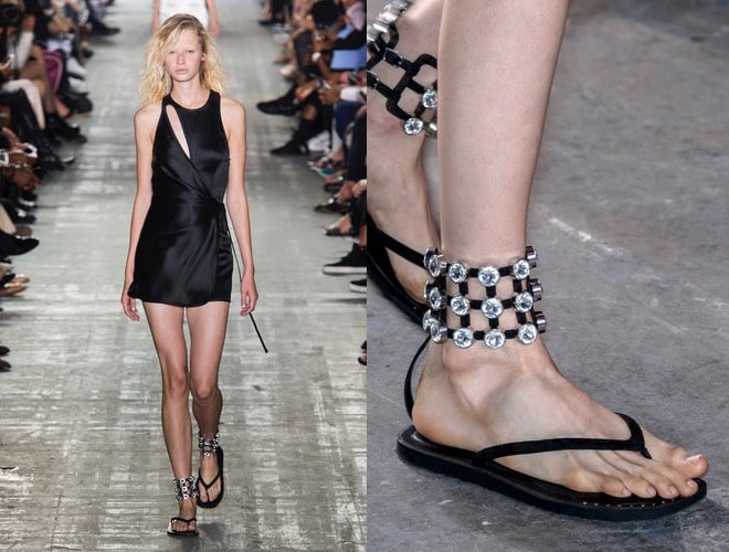 alexander wang collezione abiti sandali estate 2017
