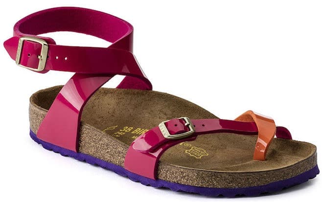 birkenstock donna sandali con cinturino bicolori