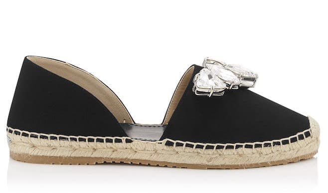 espadrilla camoscio strass jimmy choo