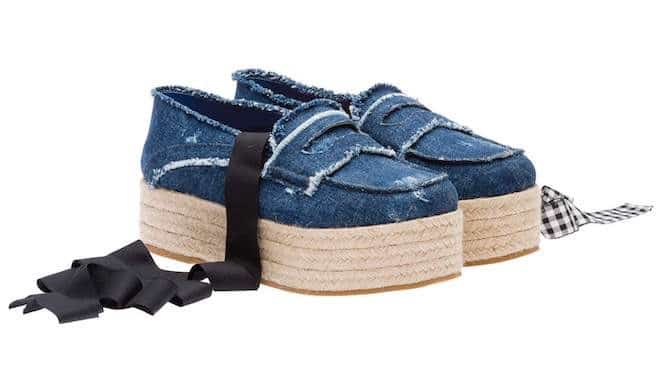 miu miu espadrillas suola alta