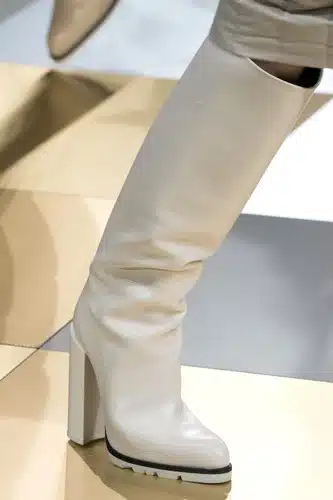 Jil Sander stivali bianchi inverno 2017-2018