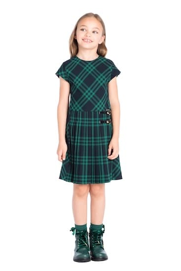 abito tartan twinset bimba inverno 2017 2018