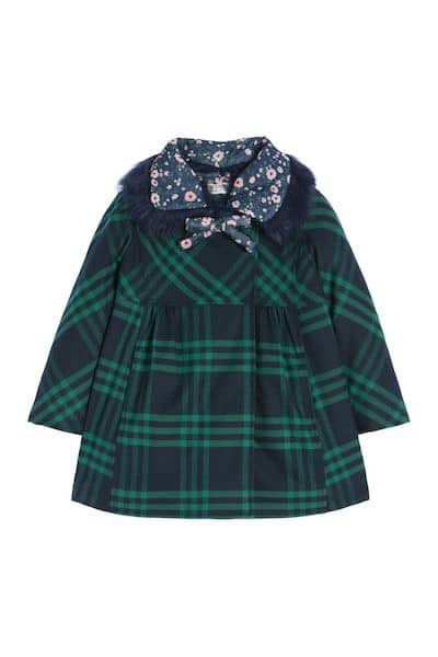 twinset baby inverno 2017 2018 cappotto tartan