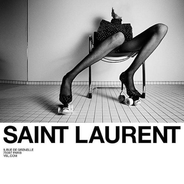 Yves Saint Laurent scarpe inverno 2018 ruote campagna