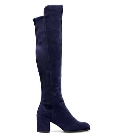 stivali weitzman camoscio blu