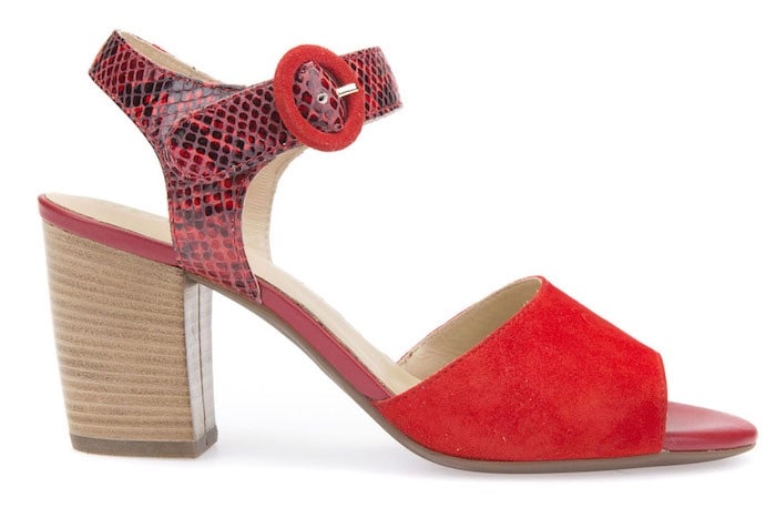 sandali rossi geox