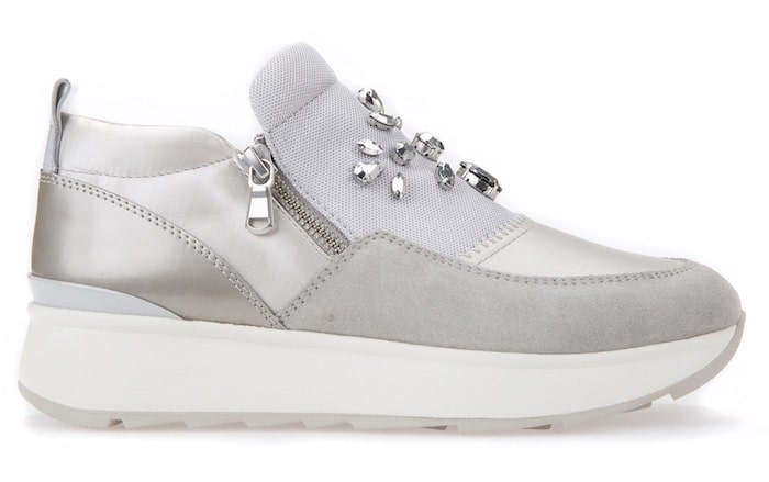 sneakers zip strass geox pe 2018