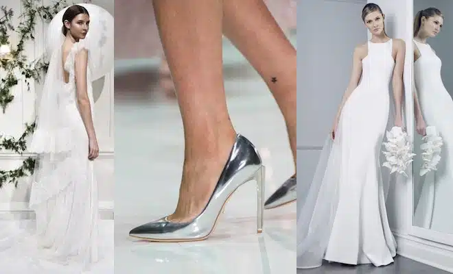 scarpe sposa per l abito bianco