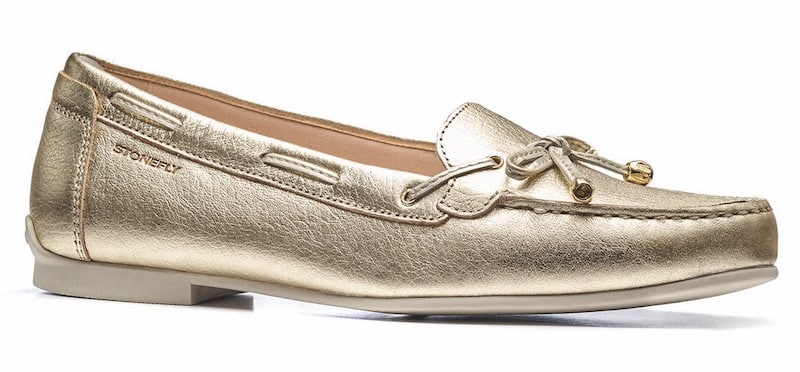 Stonefly_SS18_mocassino basso in pelle oro