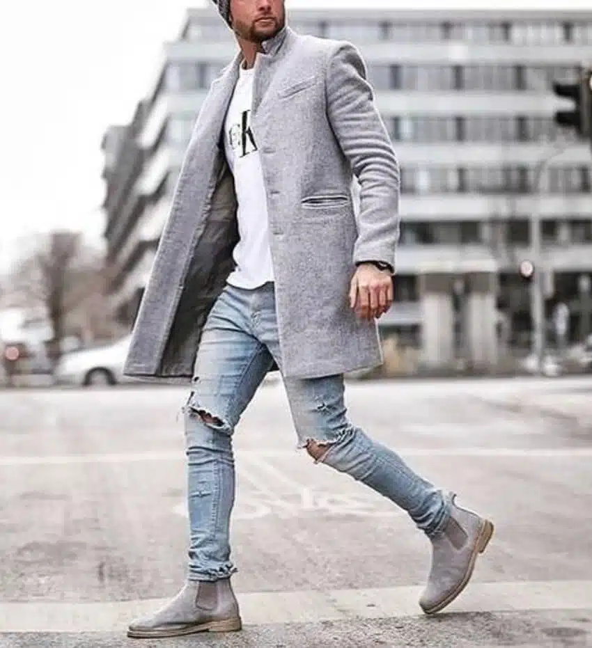 stivaletti jeans abbinamenti uomo street style 2018